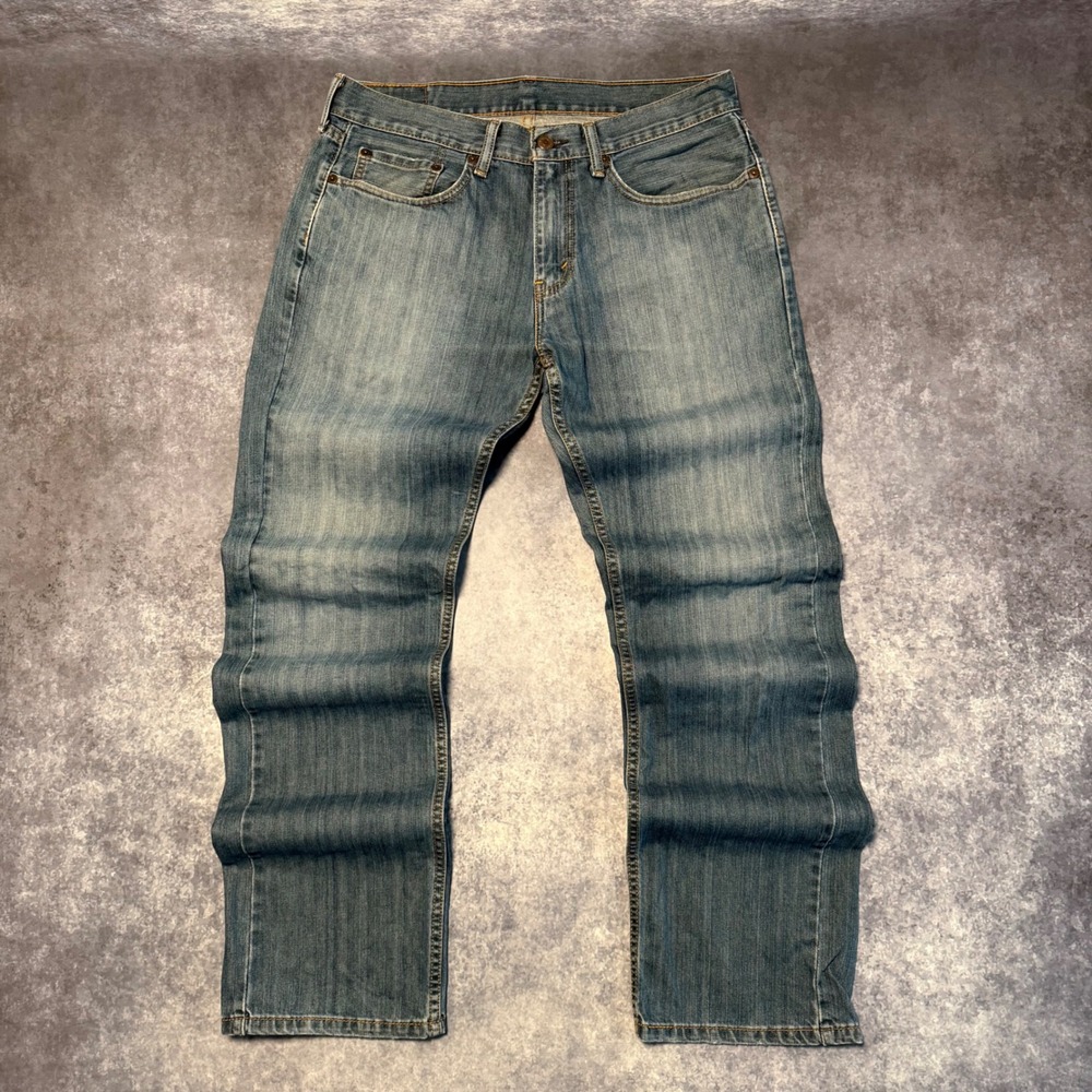Levis 559 Relaxed Straight Jeans Mens 31x32 Medium Wash Blue Cotton Denim Pants